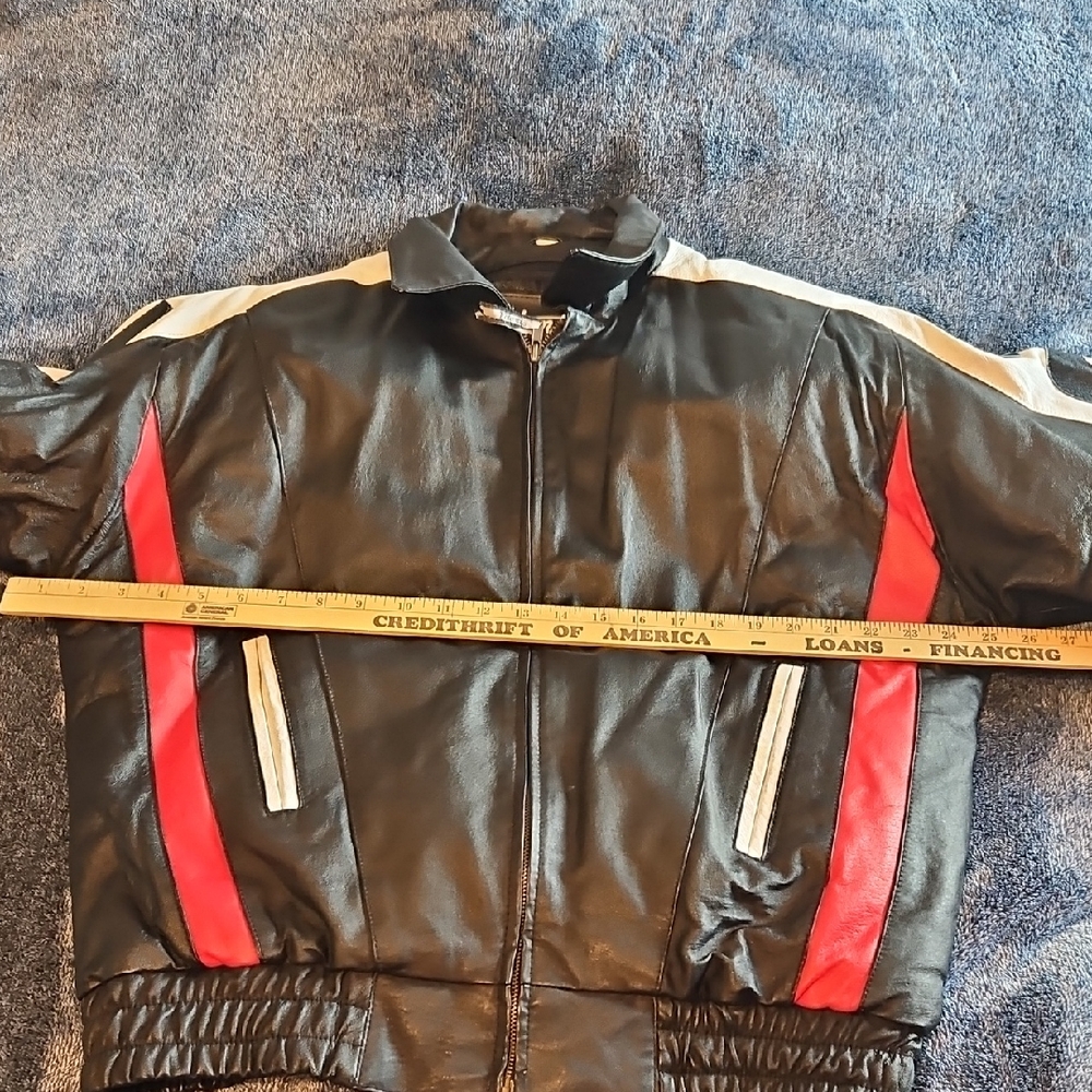 Men's Leather Bomber Jacket